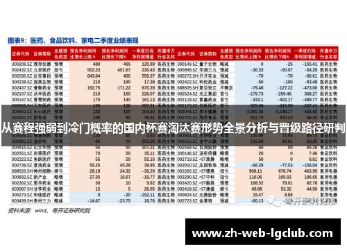 从赛程强弱到冷门概率的国内杯赛淘汰赛形势全景分析与晋级路径研判